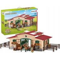 Schleich 42195 Veľká Stajňa s koňmi a príslušenstvom