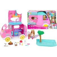 Mattel Bábika Barbie Chelsea a karavan s bábikou HNH90