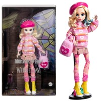 Mattel Bábika Monster High X Wednesday Enid Sinclair v ružovom outfite HXJ05