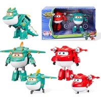 Super Wings - Sada 2 Transformujúcich vozidiel - Jett a Tino Dino od Alpha Group