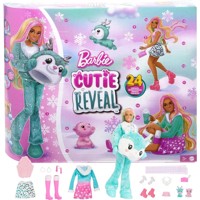 Mattel Barbie Cutie Reveal adventný kalendár s bábikou HJX76