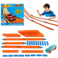 Hot Wheels Track Builder Mega balenie dráh pre rozšírenie 12 metrov FTL69