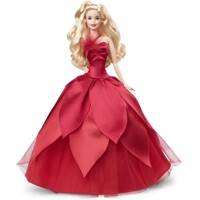 Mattel Barbie Vianočná bábika blondínka - Signature HBY03